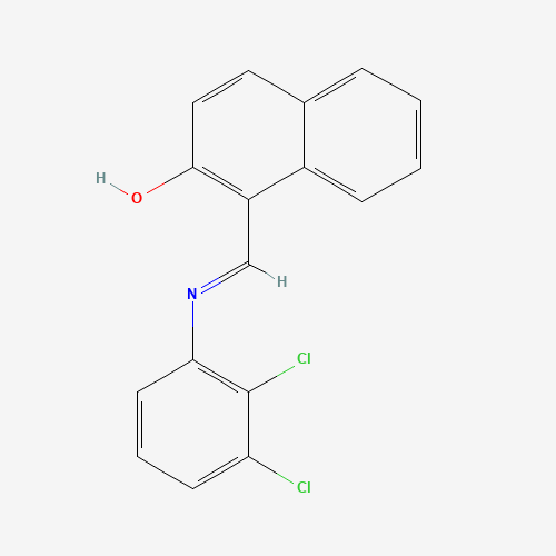 Molecular Structure of 199788-18-6 (1-(2,3-Dichlorophenyliminomethyl)-2-naphthol)
