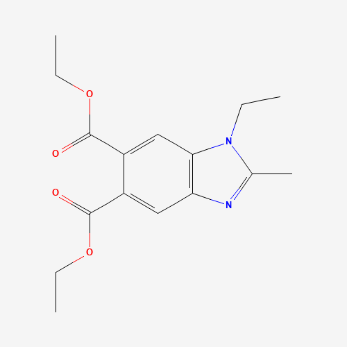 Molecular Structure of 299927-15-4 (diethyl 1-ethyl-2-methyl-1H-benzimidazole-5,6-dicarboxylate)