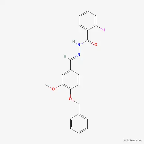 Molecular Structure of 303085-87-2 (N'-(4-(Benzyloxy)-3-methoxybenzylidene)-2-iodobenzohydrazide)