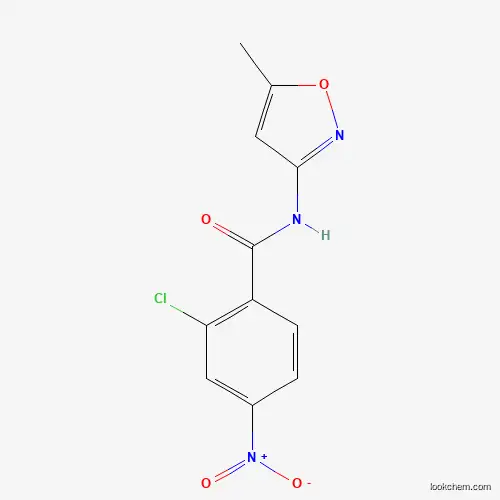 Molecular Structure of 312942-11-3 (2-chloro-N-(5-methyl-1,2-oxazol-3-yl)-4-nitrobenzamide)