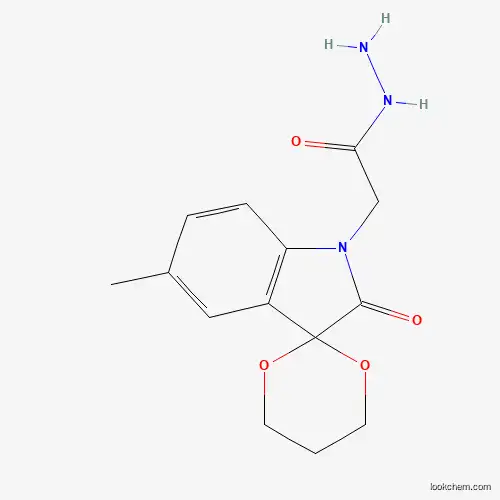 Molecular Structure of 320741-49-9 (2-(5'-Methyl-2'-oxospiro[1,3-dioxane-2,3'-indole]-1'-yl)acetohydrazide)