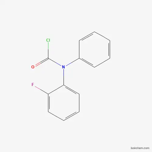 Molecular Structure of 32085-90-8 (Phenyl(2-fluorophenyl)carbamic acid chloride)