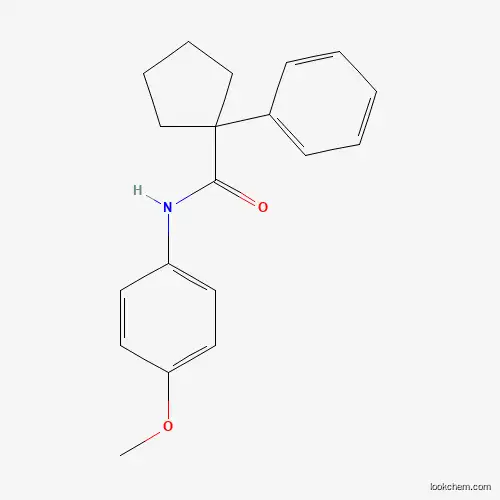 Molecular Structure of 332392-06-0 (N-(4-methoxyphenyl)-1-phenylcyclopentane-1-carboxamide)