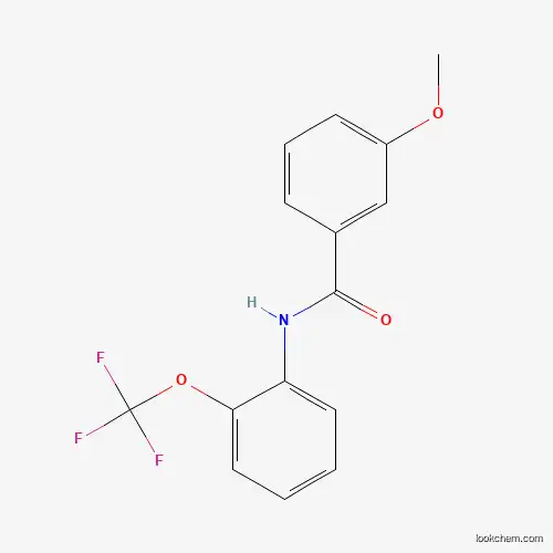 Molecular Structure of 333444-01-2 (3-methoxy-N-[2-(trifluoromethoxy)phenyl]benzamide)