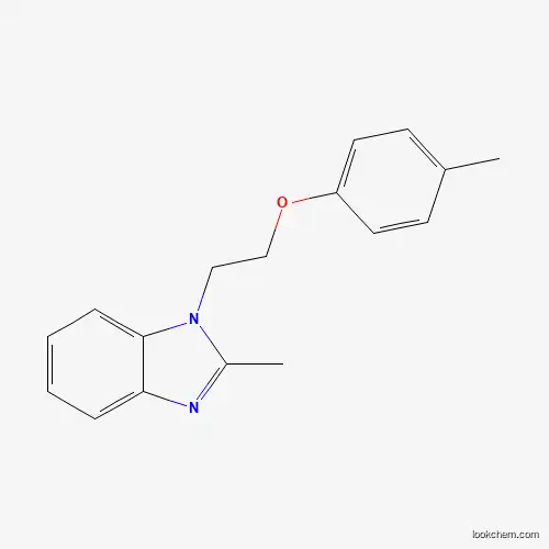 Molecular Structure of 333769-99-6 (2-Methyl-1-[2-(4-methylphenoxy)ethyl]benzimidazole)