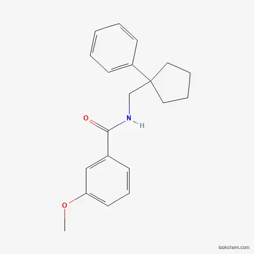 Molecular Structure of 370868-77-2 (3-methoxy-N-[(1-phenylcyclopentyl)methyl]benzamide)