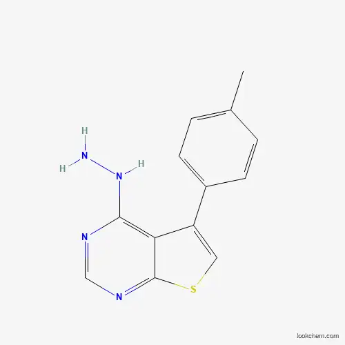 Molecular Structure of 374611-25-3 (4-Hydrazinyl-5-(4-methylphenyl)thieno[2,3-d]pyrimidine)