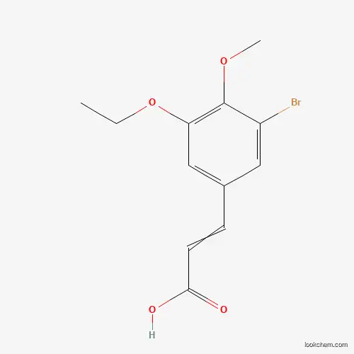 (2E)-3-(3-bromo-5-ethoxy-4-methoxyphenyl)acrylic acid(SALTDATA: FREE)