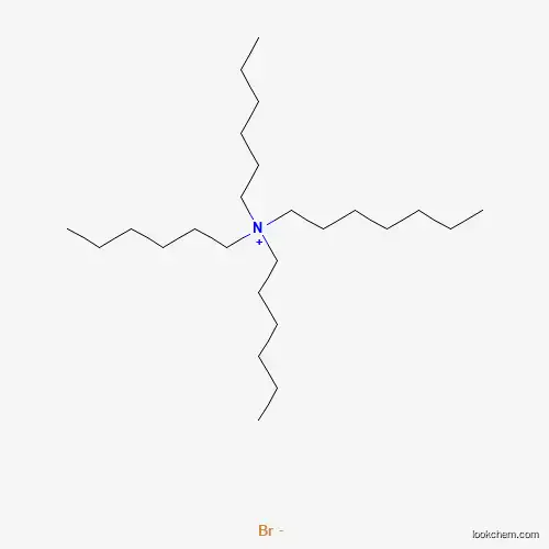 Molecular Structure of 4328-15-8 (N,N,N-Trihexylheptan-1-aminium bromide)