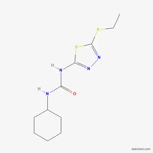 Molecular Structure of 544662-37-5 (1-Cyclohexyl-3-(5-ethylsulfanyl-1,3,4-thiadiazol-2-yl)urea)