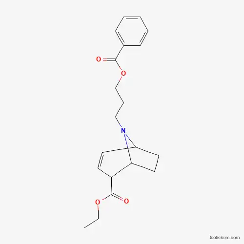 Molecular Structure of 550-92-5 (Ethyl 8-[3-(benzoyloxy)propyl]-8-azabicyclo[3.2.1]oct-3-ene-2-carboxylate)