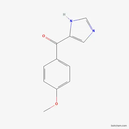 Molecular Structure of 5535-81-9 (1H-imidazol-5-yl(4-methoxyphenyl)methanone)