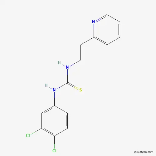 Molecular Structure of 6413-46-3 (N-(3,4-dichlorophenyl)-N'-[2-(2-pyridinyl)ethyl]thiourea)
