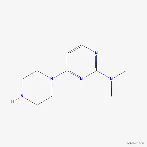 Molecular Structure of 777807-92-8 (N,N-dimethyl-4-(piperazin-1-yl)pyrimidin-2-amine)
