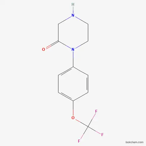 Molecular Structure of 790195-84-5 (1-(4-Trifluoromethoxy-phenyl)-piperazin-2-one)