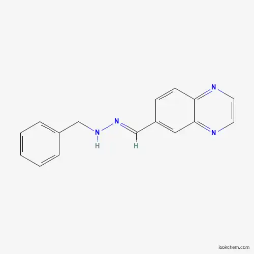 Molecular Structure of 862484-20-6 (6-[(E)-(2-benzylhydrazinylidene)methyl]quinoxaline)