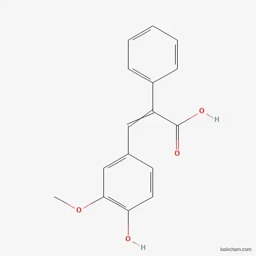 3-(4-hydroxy-3-methoxyphenyl)-2-phenylprop-2-enoic acid