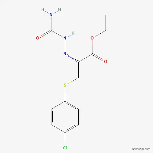 Molecular Structure of 886361-57-5 (Ethyl 2-[2-(aminocarbonyl)hydrazinylidene]-3-[(4-chlorophenyl)thio]propanoate)