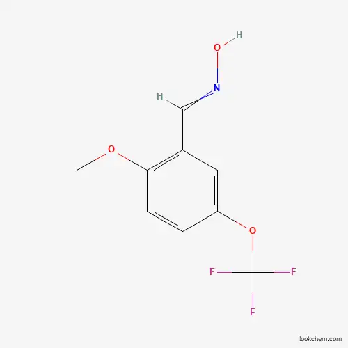 Molecular Structure of 933673-47-3 (N-[[2-methoxy-5-(trifluoromethoxy)phenyl]methylidene]hydroxylamine)