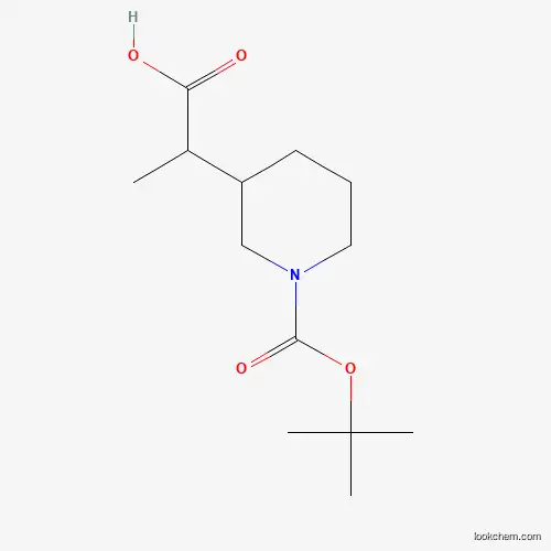 Molecular Structure of 934342-38-8 (N-BOC-3-PIPERIDINE methylaCETATE)