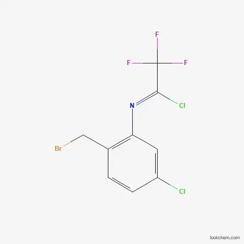 Molecular Structure of 934843-24-0 ((1Z)-N-[2-(Bromomethyl)-5-chlorophenyl]-2,2,2-trifluoroethanimidoyl chloride)