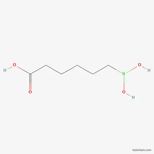 Molecular Structure of 954118-11-7 (6-(Dihydroxyboranyl)hexanoic acid)