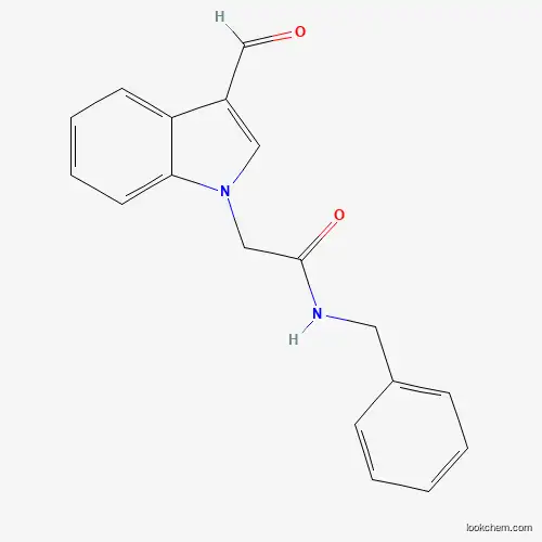Molecular Structure of 97955-89-0 (N-benzyl-2-(3-formyl-1H-indol-1-yl)acetamide)
