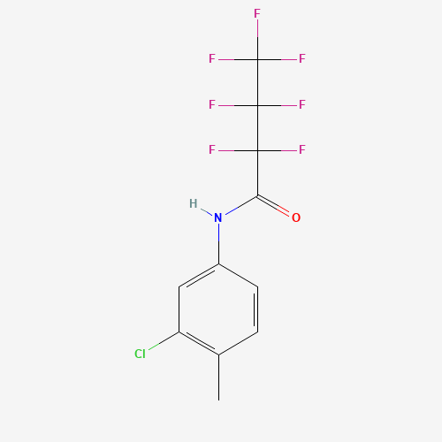 Molecular Structure of 111216-49-0 (N-(3-chloro-4-methylphenyl)-2,2,3,3,4,4,4-heptafluorobutanamide)