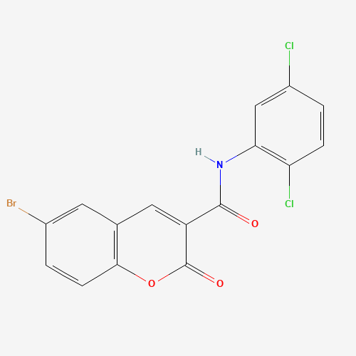 Molecular Structure of 128171-57-3 (6-Bromo-3-(2,5-dichlorophenylcarbamoyl)-coumarin)