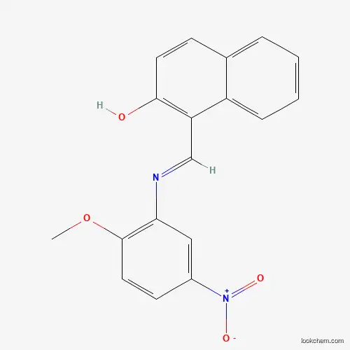 1-(((2-Methoxy-5-nitrophenyl)imino)methyl)naphthalen-2-ol
