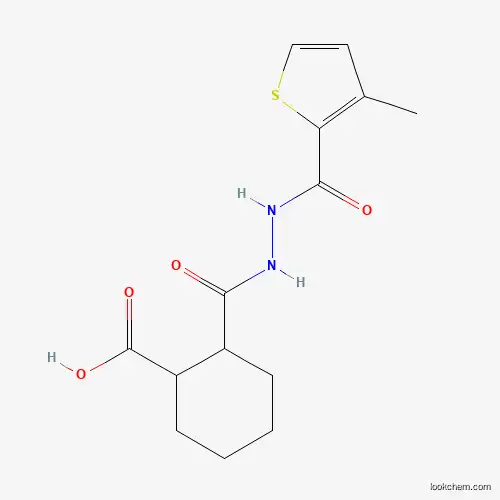 Molecular Structure of 438194-94-6 (2-({2-[(3-Methyl-2-thienyl)carbonyl]hydrazino}carbonyl)cyclohexanecarboxylic acid)
