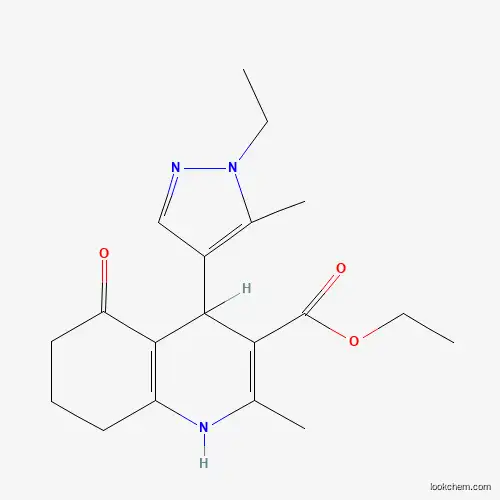 ethyl 4-(1-ethyl-5-methyl-1H-pyrazol-4-yl)-2-methyl-5-oxo-1,4,5,6,7,8-hexahydro-3-quinolinecarboxylate