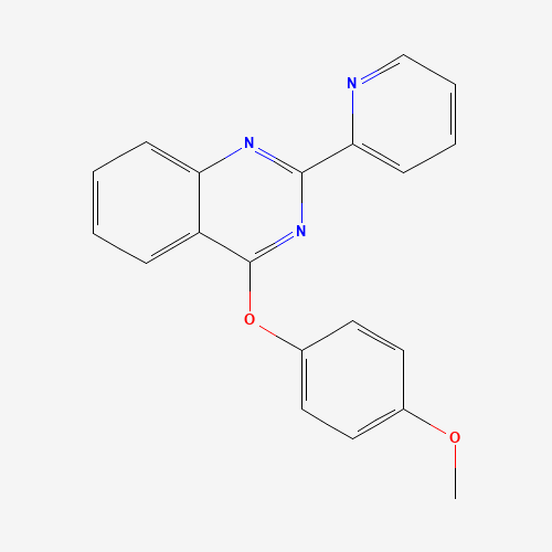 Molecular Structure of 799830-95-8 (4-(4-Methoxyphenoxy)-2-pyridin-2-ylquinazoline)