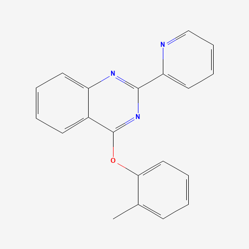 Molecular Structure of 799832-03-4 (4-(2-Methylphenoxy)-2-pyridin-2-ylquinazoline)