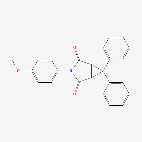 Molecular Structure of 799839-28-4 (3-(4-Methoxyphenyl)-6,6-diphenyl-3-azabicyclo[3.1.0]hexane-2,4-dione)