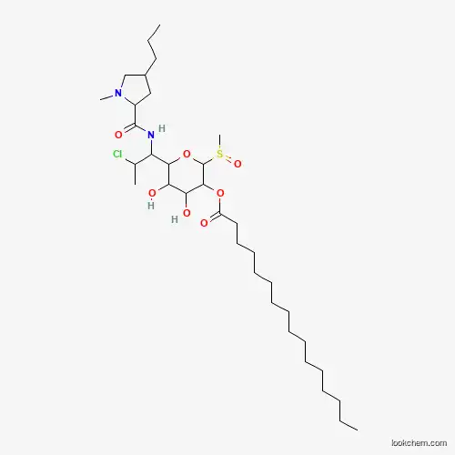 Molecular Structure of 1123211-65-3 ([6-[2-Chloro-1-[(1-methyl-4-propylpyrrolidine-2-carbonyl)amino]propyl]-4,5-dihydroxy-2-methylsulfinyloxan-3-yl] hexadecanoate)