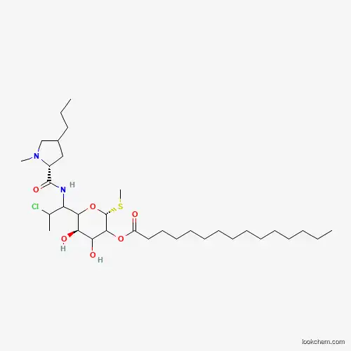 Molecular Structure of 1123211-67-5 ([(2R,5R)-6-[2-chloro-1-[[(2R)-1-methyl-4-propylpyrrolidine-2-carbonyl]amino]propyl]-4,5-dihydroxy-2-methylsulfanyloxan-3-yl] pentadecanoate)