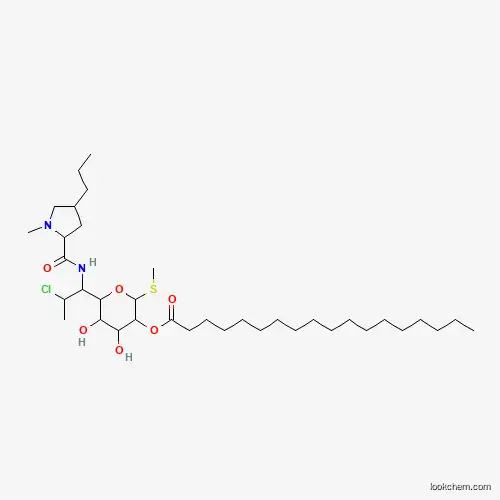 Molecular Structure of 1123211-70-0 ([6-[2-Chloro-1-[(1-methyl-4-propylpyrrolidine-2-carbonyl)amino]propyl]-4,5-dihydroxy-2-methylsulfanyloxan-3-yl] octadecanoate)