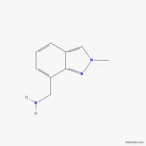 Molecular Structure of 1144044-67-6 ((2-methyl-2H-indazol-7-yl)methanamine)