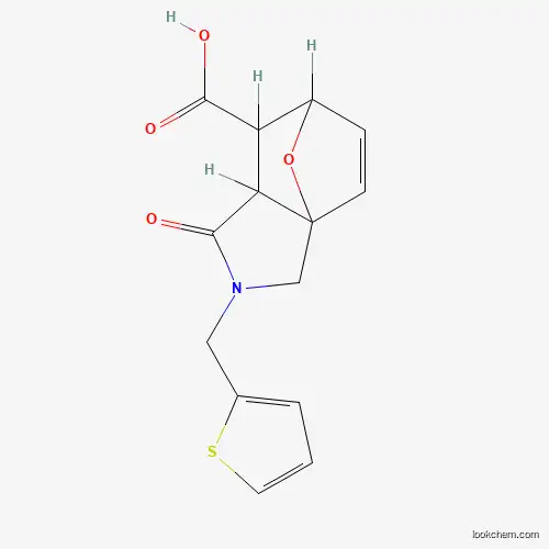 4-OXO-3-THIOPHEN-2-YLMETHYL-10-OXA-3-AZA-TRICYCLO[5.2.1.0(1,5)]DEC-8-ENE-6-CARBOXYLIC ACID