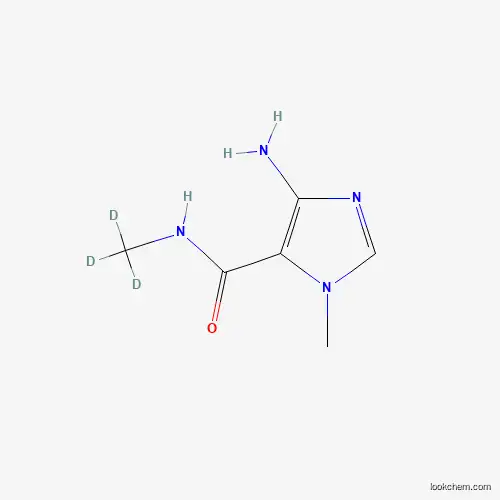 Molecular Structure of 1189466-51-0 (4-Amino-N,1-dimethyl-5-imidazolecarboxamide-d3)