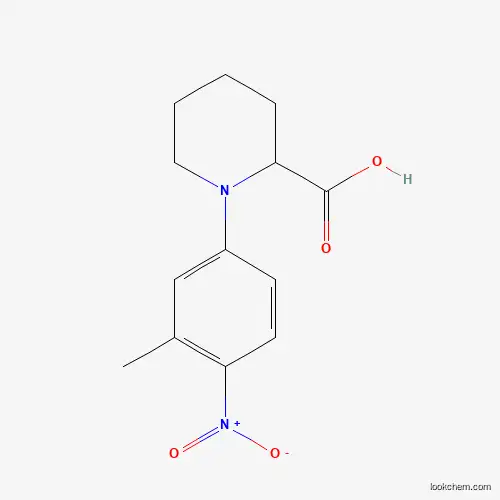 1-(3-Methyl-4-nitrophenyl)piperidine-2-carboxylic acid