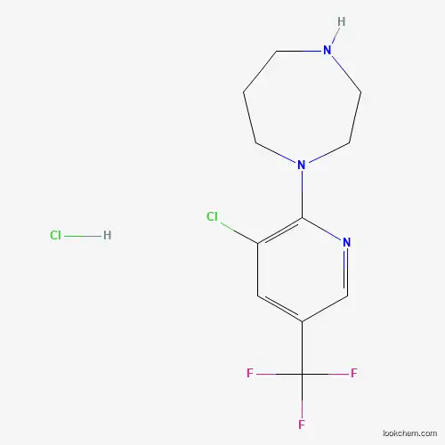 Molecular Structure of 1197238-46-2 (1-(3-Chloro-5-(trifluoromethyl)pyridin-2-yl)-1,4-diazepane hydrochloride)