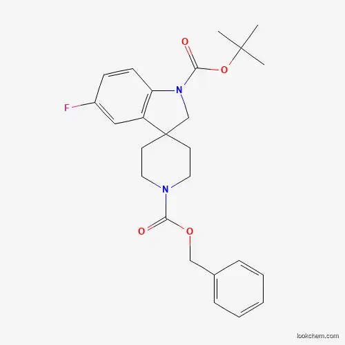 1'-benzyl 1-tert-butyl 5-fluorospiro[indoline-3,4'-piperidine]-1,1'-dicarboxylate