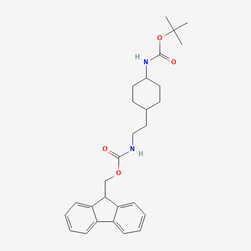 TERT-BUTYL CIS-4-[2-(9H-FLUOREN-9-YLMETHOXYCARBONYLAMINO)ETHYL]CYCLOHEXYLCARBAMATE