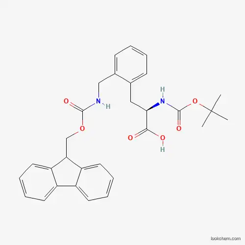 N-α-t-Butoxycarbonyl-2-(9-fluorenylmethoxycarbonylaminomethyl)-D- phenyl}alanine