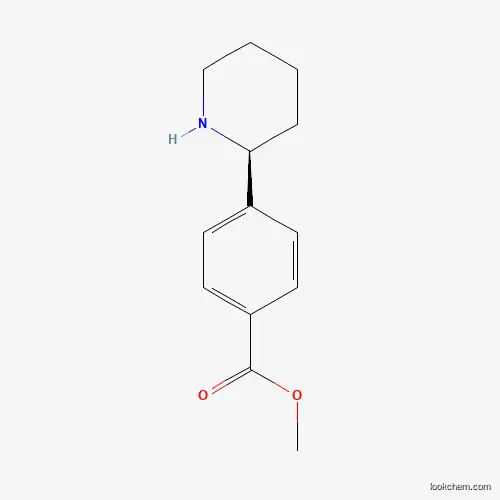 Molecular Structure of 1213455-84-5 ((S)-Methyl 4-(piperidin-2-YL)benzoate)