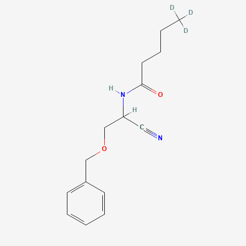 3-Benzyloxy-α-(N-butyryl-D3)-aminopropionitrile