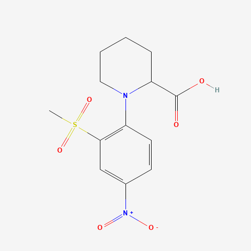 1-[2-(METHYLSULFONYL)-4-NITROPHENYL]PIPERIDINE-2-CARBOXYLIC ACID