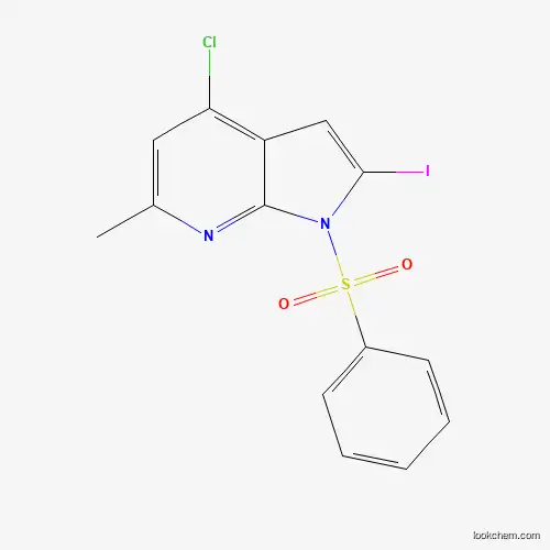 1-(Phenylsulphonyl)-4-chloro-2-iodo-6-methyl-7-azaindole